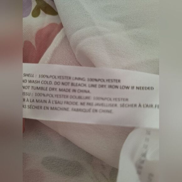 ❤️‍🔥BOGO FREE En Saison multicolor floral dress smocked white cottagecore - Picture 4 of 6